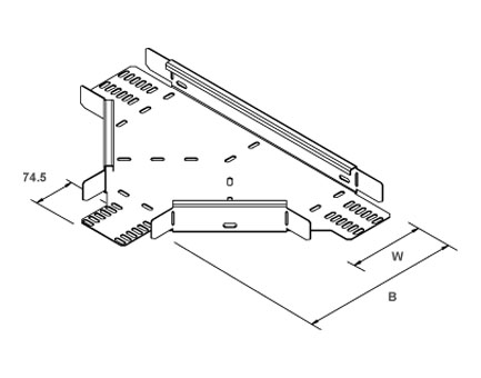 Unistrut Equal Tee Tray