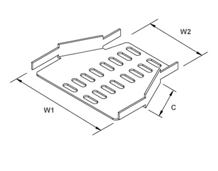 Unistrut Cable Tray Reducer