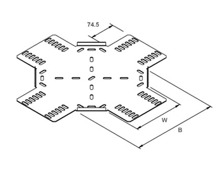 Unistrut Equal Cross Tray