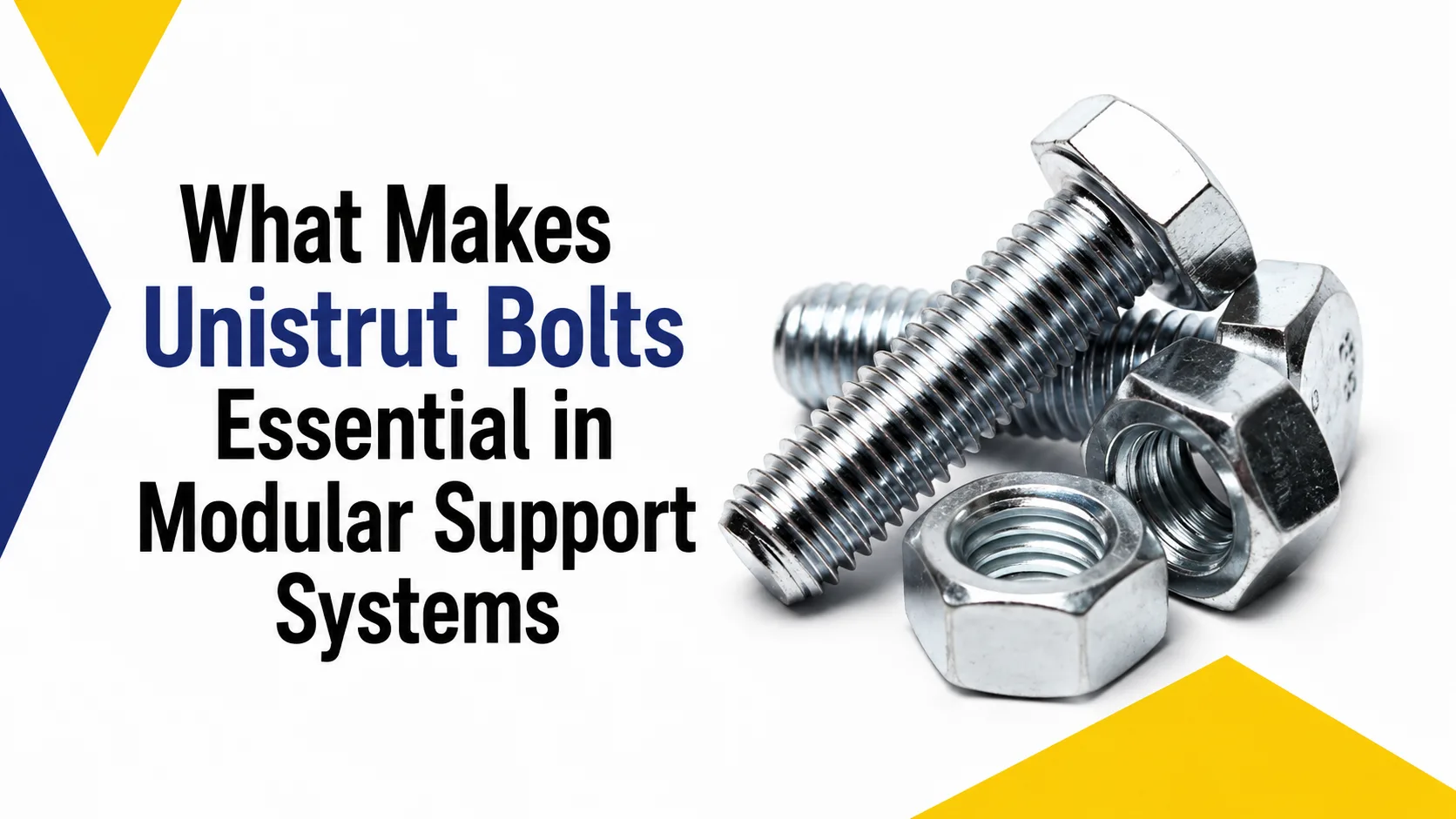 What Makes Unistrut Bolts Essential in Modular Support Systems